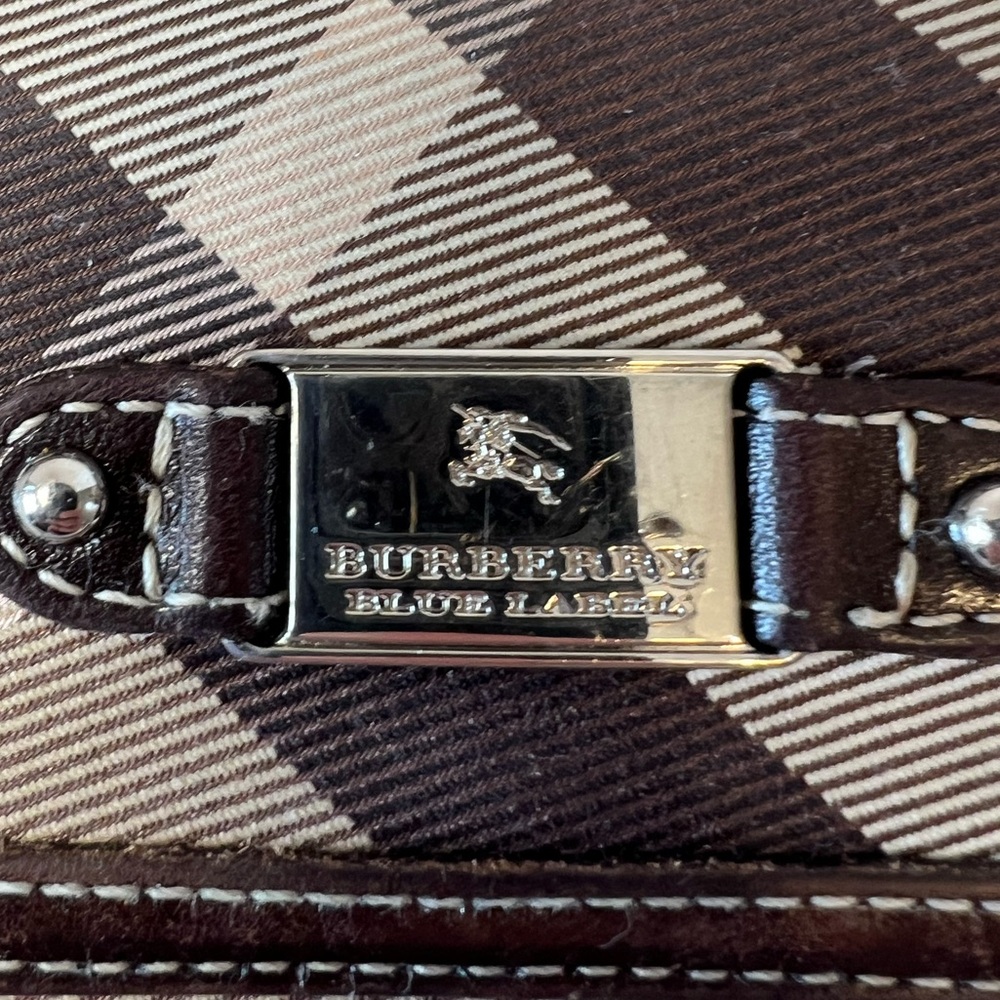 Burberry Blue Label Plaid KISSLOCK Wallet - Picture 2 of 14